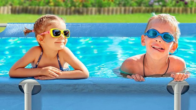 EVAJOY Metal Frame Swimming Pool