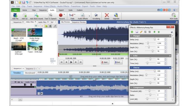 VideoPad Video Editor Software