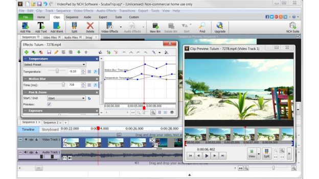 VideoPad Video Editor Software