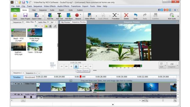 VideoPad Video Editor Software