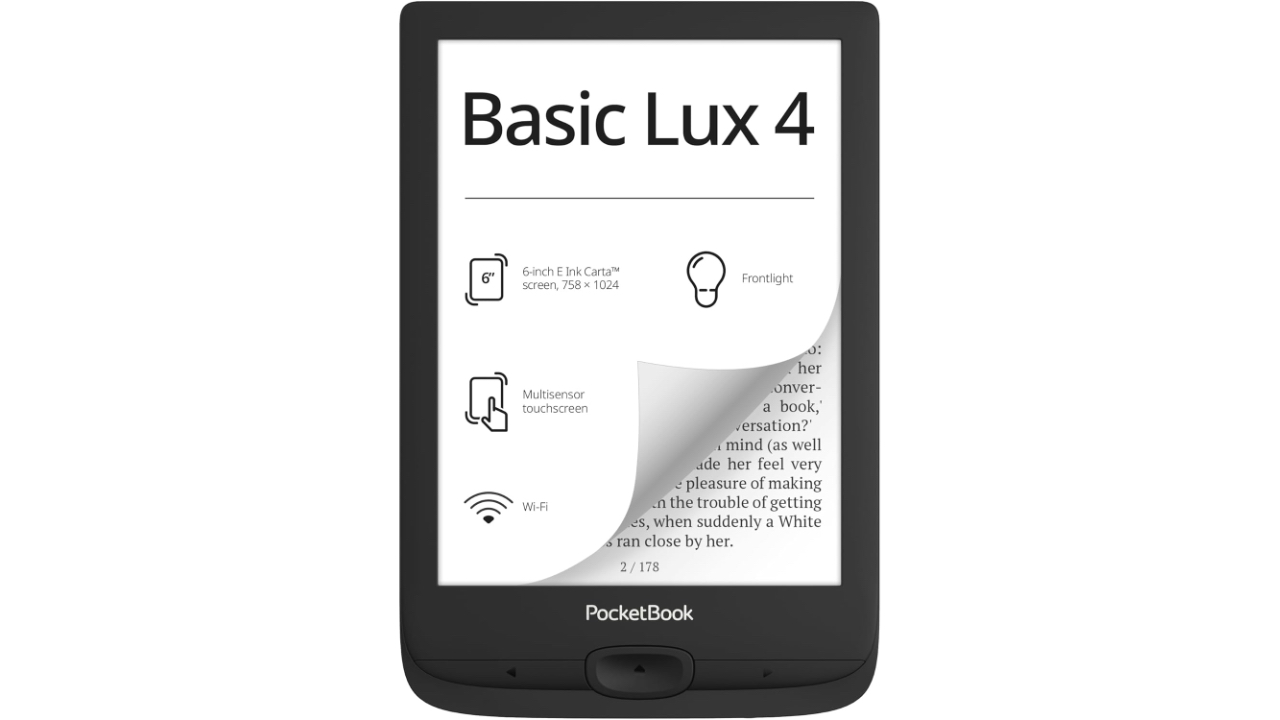 PocketBook Basic Lux 4 PB618-P-WW E-Reader - Hero