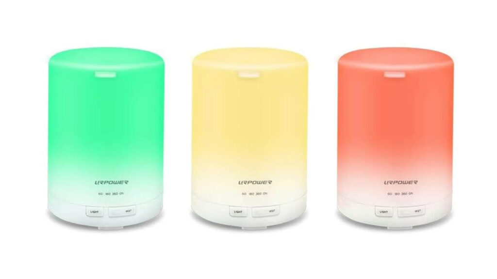 URPOWER Aroma Essential Oil Diffuser Night Light