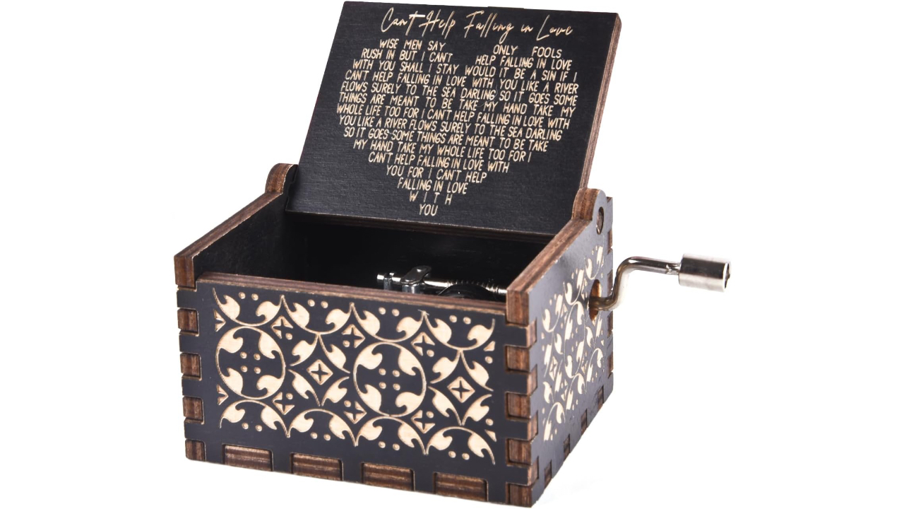 Can’t Help Falling in Love Wood Music Box - Hero