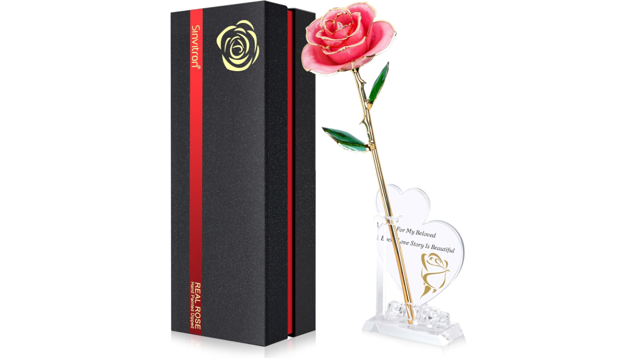 Sinvitron Gold Dipped Rose - Hero